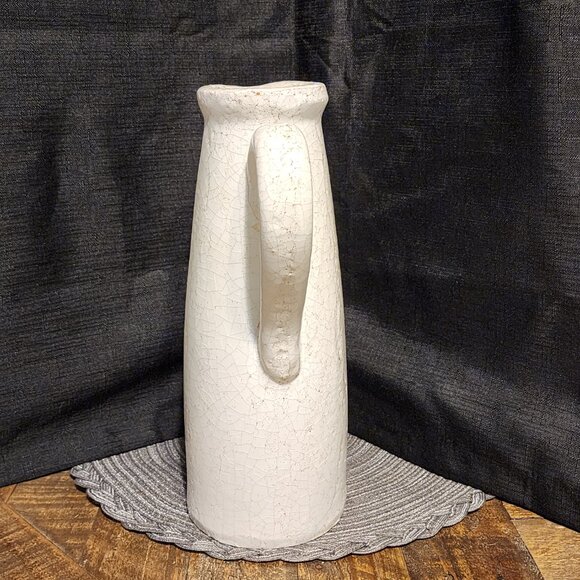 VTG Ceramic Pitcher with Cracked Glaze Finish - Picture 3 of 9